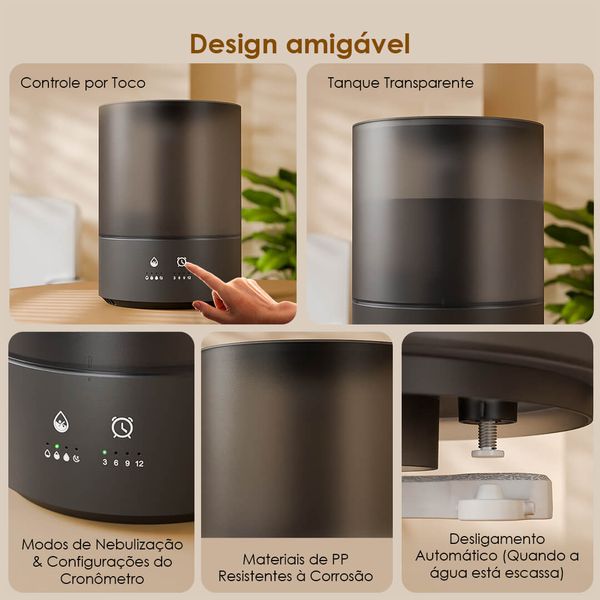 SmartHumidifier Aura 4L Umidificador e Ambientador Inteligente 5