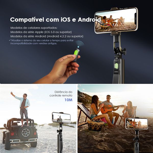 SmartTripod 2 Estabilizador de gimbal tripé 360° 6