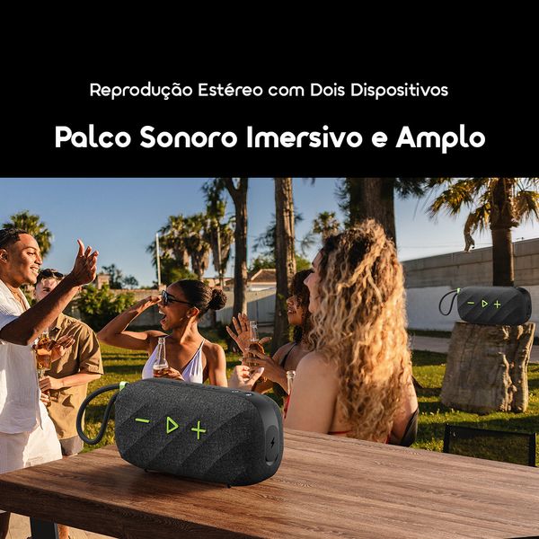 SpaceBox Active Coluna de Som Portátil Sem Fios Personalizável com FM de 25W de Potência 5