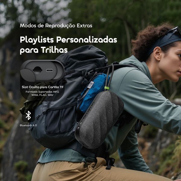 SpaceBox Active Coluna de Som Portátil Sem Fios Personalizável com FM de 25W de Potência 9