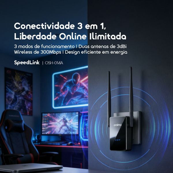 SpeedLink Repetidor de Liberdade Online Ilimitado 3 em 1 2