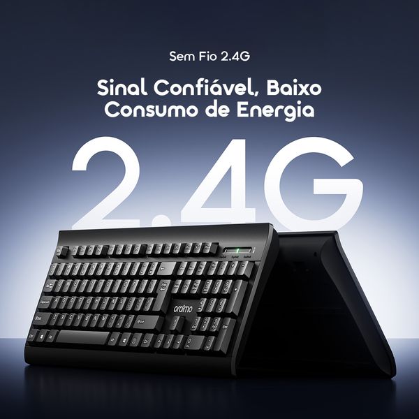 TypeEase Kit de teclado sem fios 2.4G 6