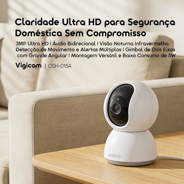 Vigicam Câmara IP de visão noturna Ultra HD de 3MP 3