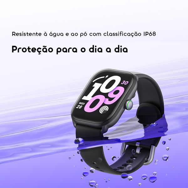 Watch 6 Lite Relógio inteligente de 2,01 polegadas com interface de utilizador moderna.