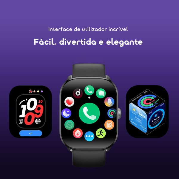 Watch 6 Lite Relógio inteligente de 2,01 polegadas com interface de utilizador moderna. 7