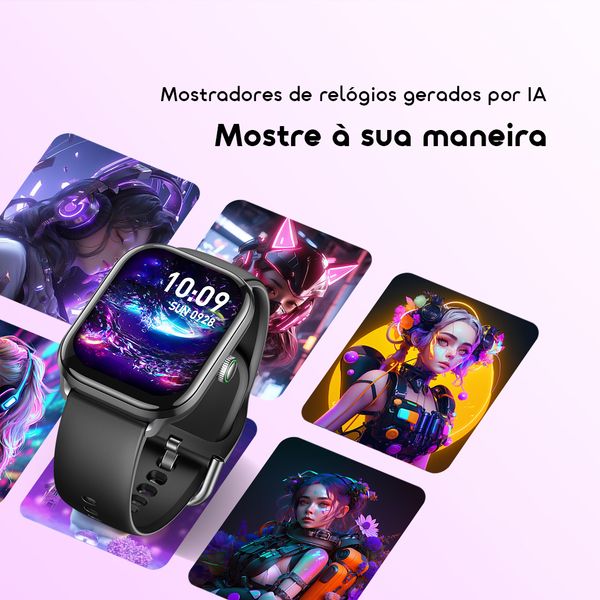 Watch 6 Lite Relógio inteligente de 2,01 polegadas com interface de utilizador moderna. 8